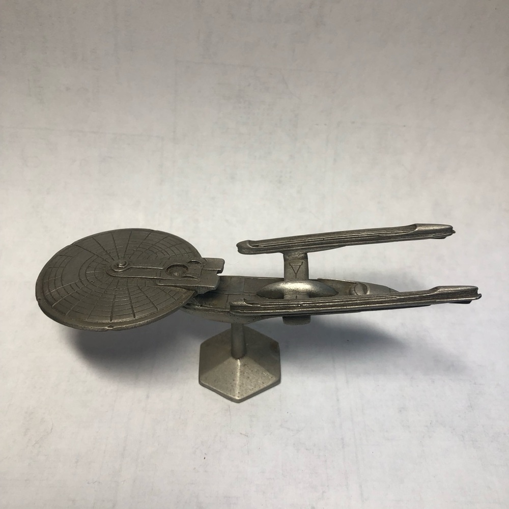 USS Excelsior Star Trek Rawcliffe Pewter 1991